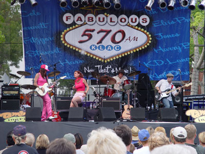 Monica Salci performing at Fullerton Music Festival