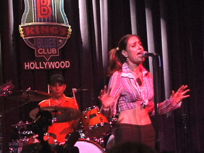 Monica Salci performing at BB Kings.