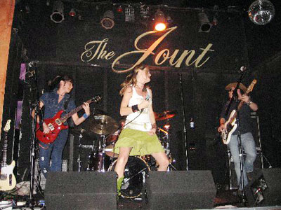 Monica Salci singing at The Joint in L.A.